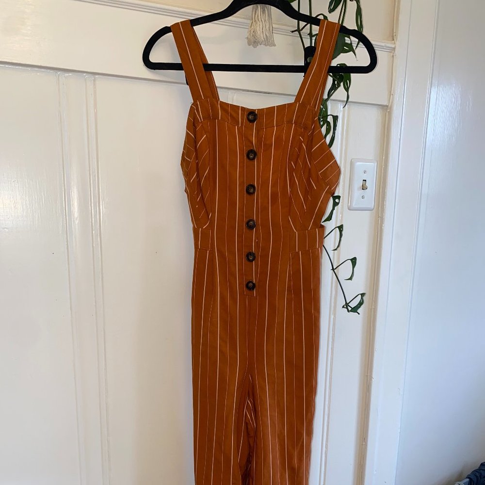 ASTR Striped Jumpsuit